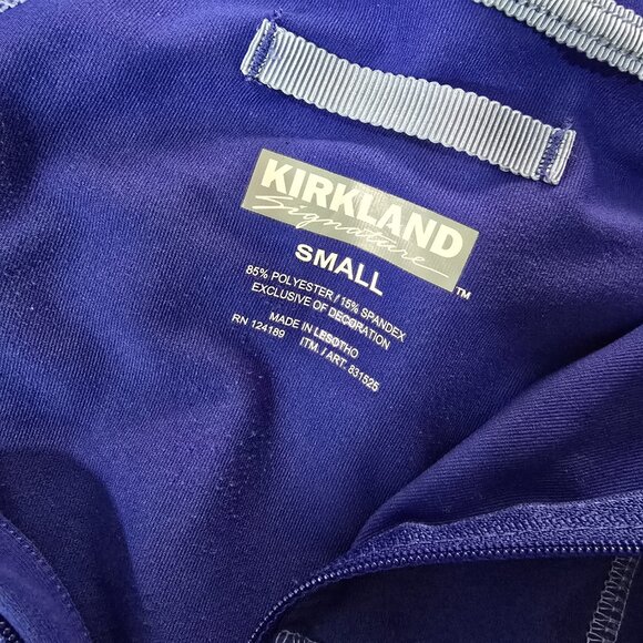 Kirkland Performance Hoodie Small Blue Stretch Zip Activewear Top - Picture 3 of 8